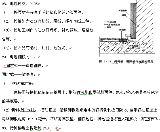 2018年自考建筑装饰构造复习资料三