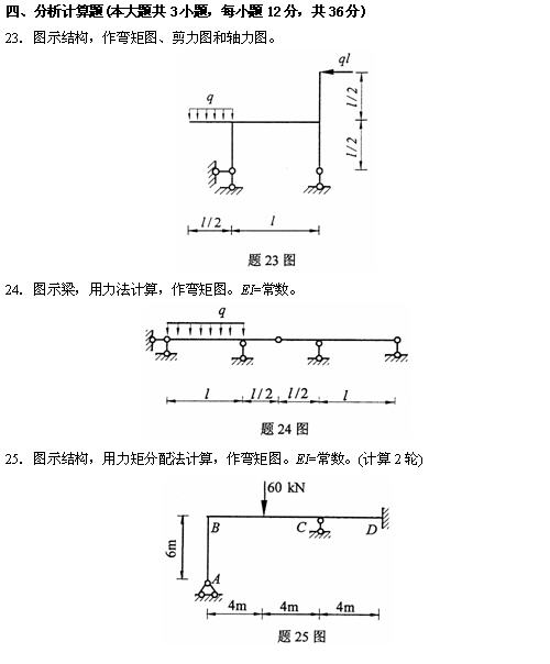 全国2010年4月高等结构力学(一)自考试题